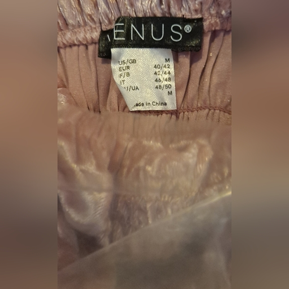 NWT VENUS Pink Off The Shoulder Velvet Top - Picture 8 of 9